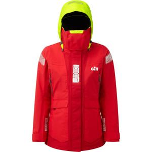 2021 Gill OS2 Womens Offshore Jacket Red OS24JW