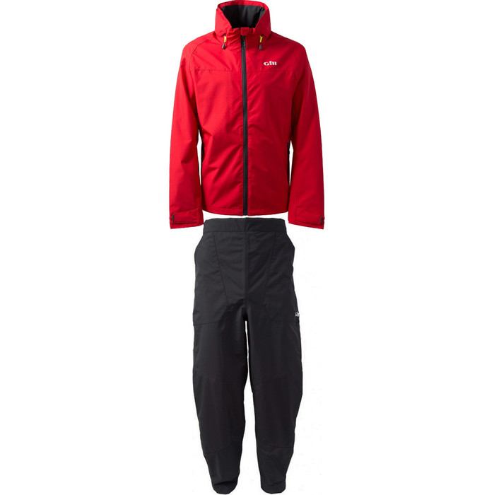 2021 Gill Mens Pilot Jacket IN81J & Trouser IN81T Combi Set Red / Graphite