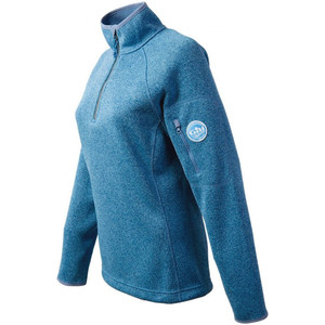 Gill Womens Knit Fleece in Blue Melange 1491W