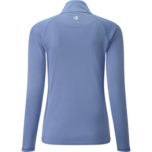 2019 Gill UV UV-T-shirt Met Rits En Nek Blauw UV009W