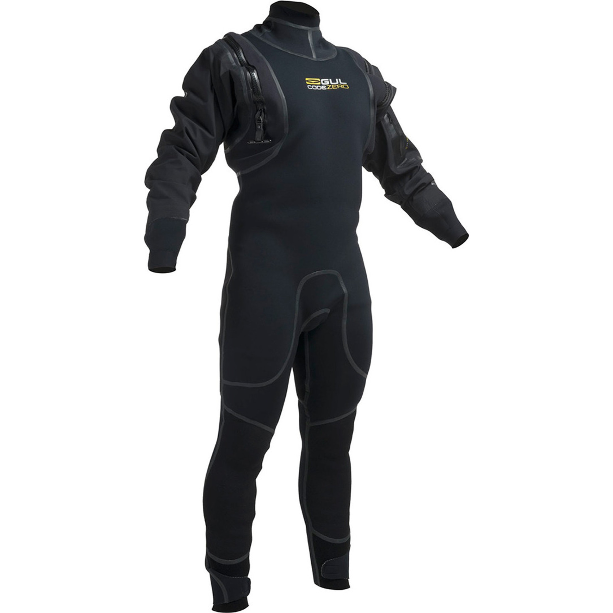 2019 Gul Code Zero 4mm Hybrid Neo Semi DrySuit GM0377B1 Black
