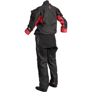 2021 Gul Mens Dartmouth Eclip Zip Drysuit Inc Underfleece GM0378-B5 - Black / Red