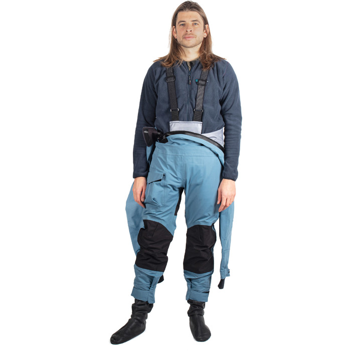 2024 Gul Masculino Dartmouth Eclip Zip Drysuit E Free Underfleece GM0378-B9 - Blue
