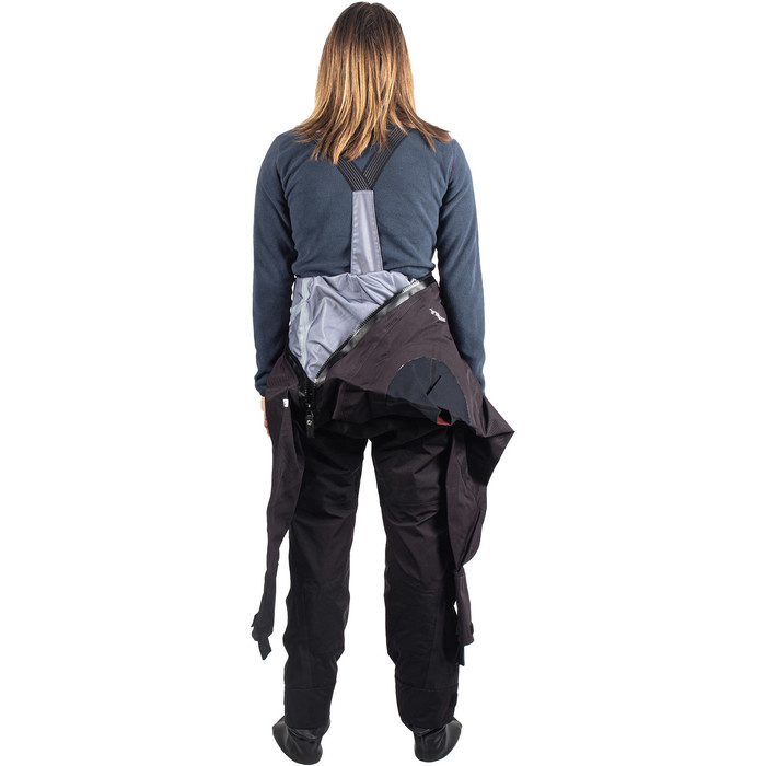 2023 Gul Mens Dartmouth Eclip Zip Drysuit & Free Underfleece Gm0378-b9 - Schwarz