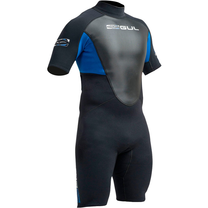 Gul Response 3 / 2mm Herre Shorty Wetsuit Black / Blue RE3319-A9