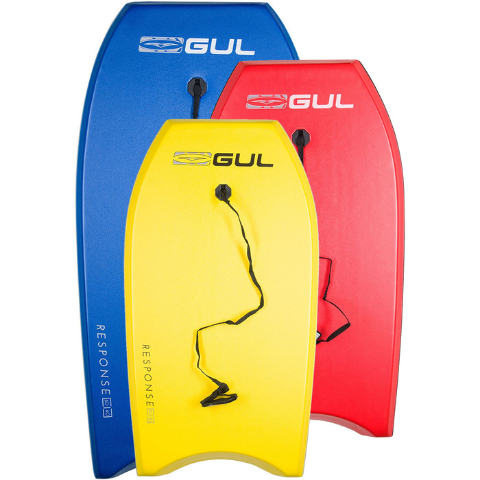 Bodyboards Del Paquete Familiar Gul Response 2022 - 1 Adulto 2 Junior - Azul, Rojo Y Amarillo