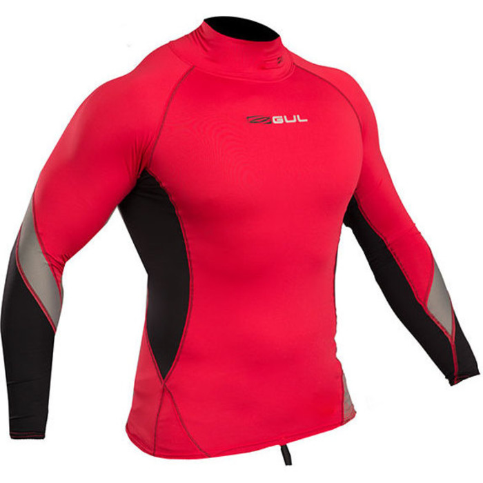 2020 Gul Xola Long Sleeve Rash Vest Red / Black RG0339-B4