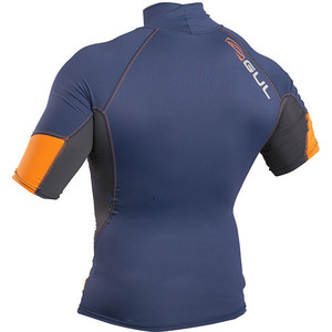 2020 Gul Xola Short Sleeve Rash Vest Blue / Orange RG0338-B4