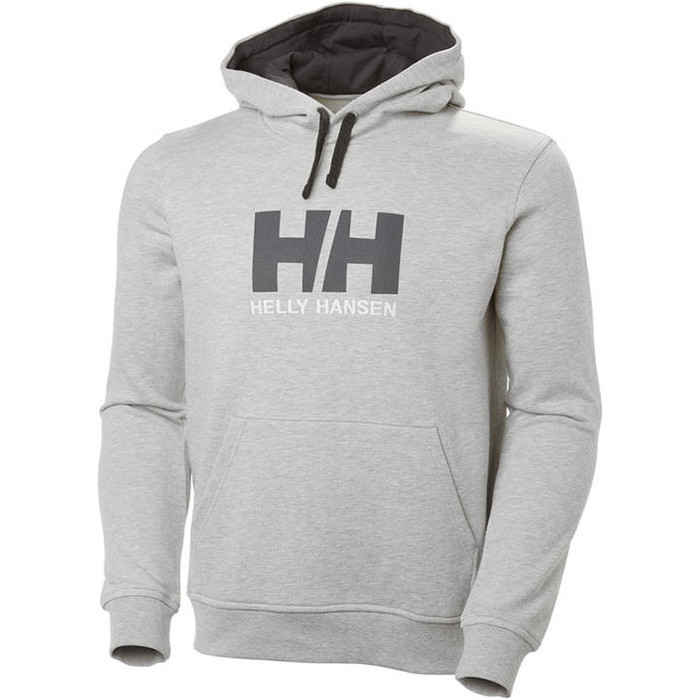  2019 Helly Hansen Hh Logo Hoodie Grau Melange 33977
