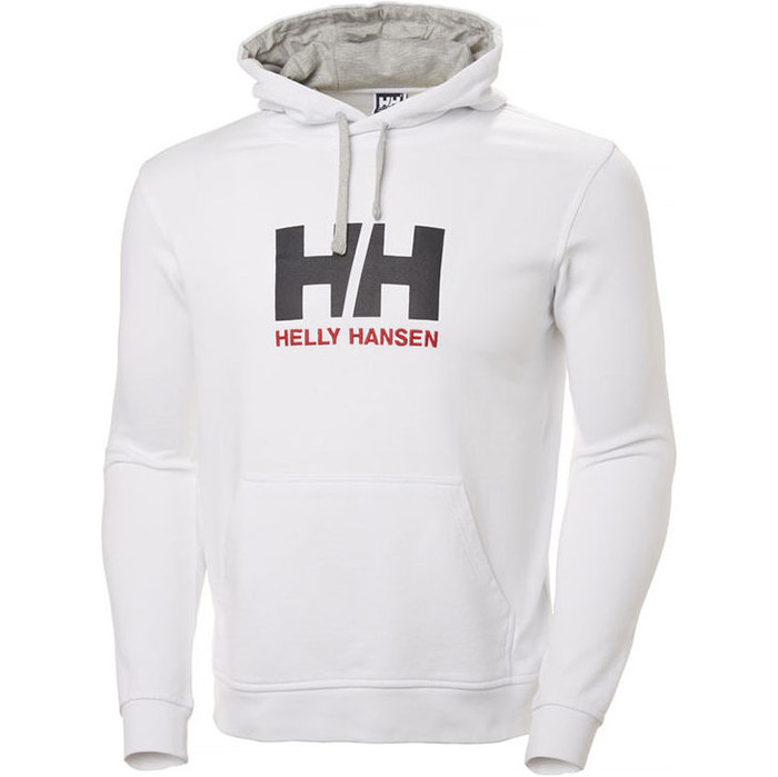 2023 Helly Hansen Hh Logotipo Moletom Com Capuz Branco 33977