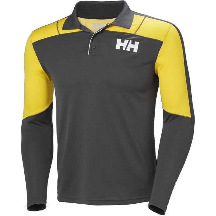 2019 Helly Hansen Lifa Active Long Sleeve Polo Ebony 48362