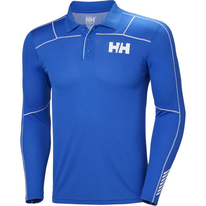 2018 Helly Hansen Lifa Active manica lunga Polo Olympian Blue 48362