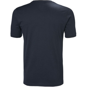 2018 Helly Hansen Logo camiseta azul marino 33979