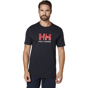 2018 Helly Hansen Logo Camiseta Marinha 33979