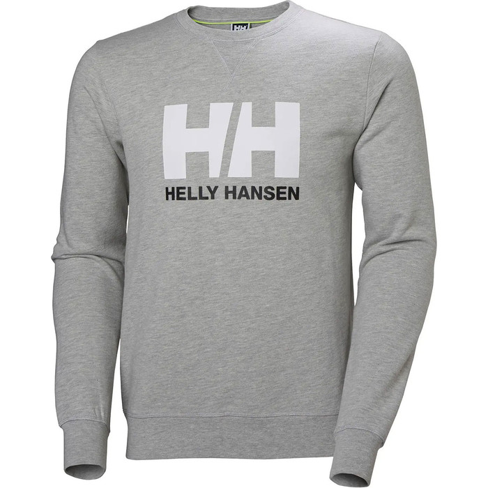 2023 Helly Hansen Hh Logo Hommes Crew Sueur 34000 - Gris Chin
