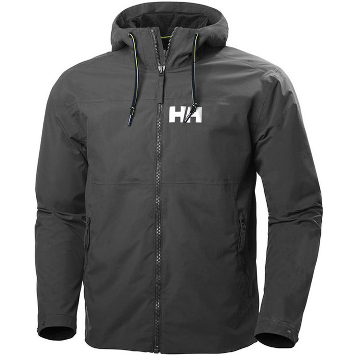 2019 Helly Hansen Mens Rigging Rain Jacket Ebony 64028