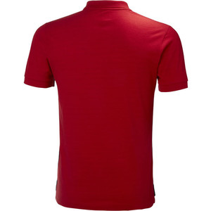 2018 Helly Hansen Salt Polo Shirt Bandera Rojo 33939