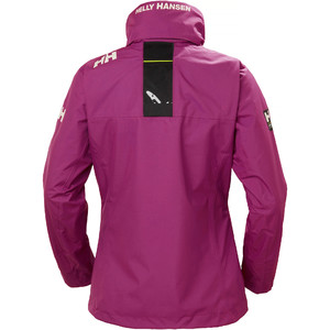 2019 Helly Hansen Womens Hooded Crew Mid Layer Jacket Berry 33891