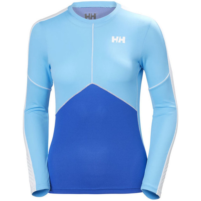 2018 Helly Hansen Femmes Lifa Active Light manches longues T-shirt Olympian Blue 48369