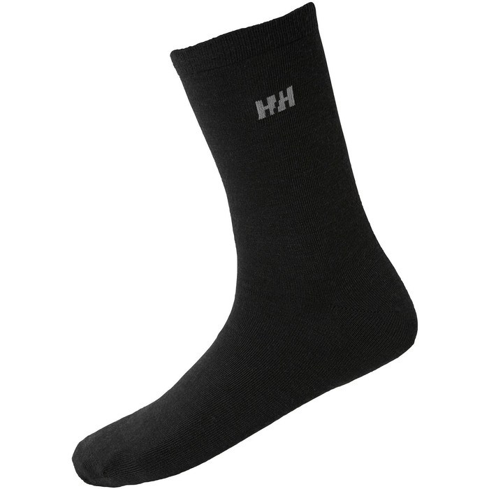 2023 Helly Hansen everyday Wool Socks 2-Pack 67481 - Black