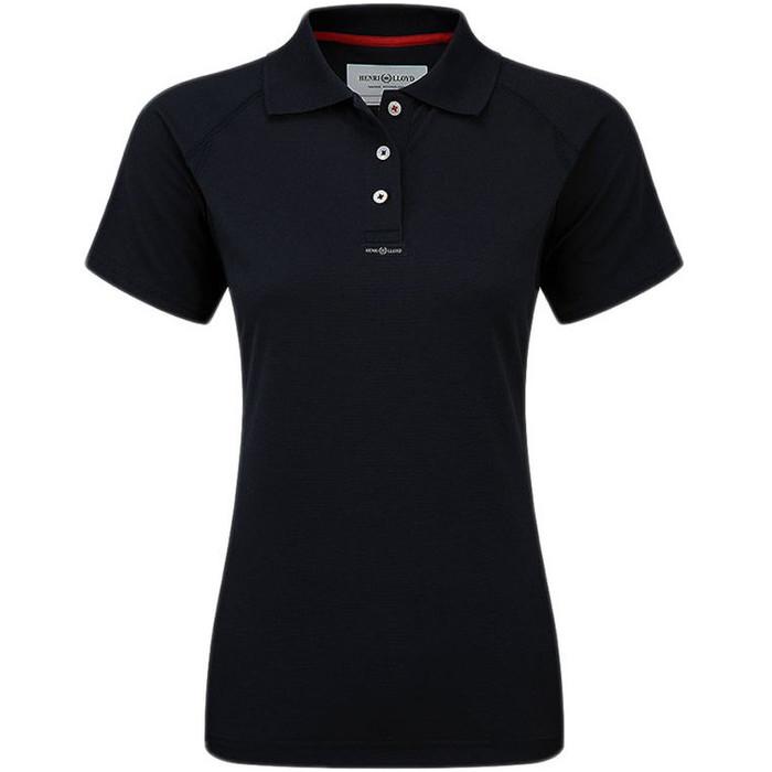 Henri Lloyd Mulheres Polo Dry Rpido T-shirt Em Preto Y30279
