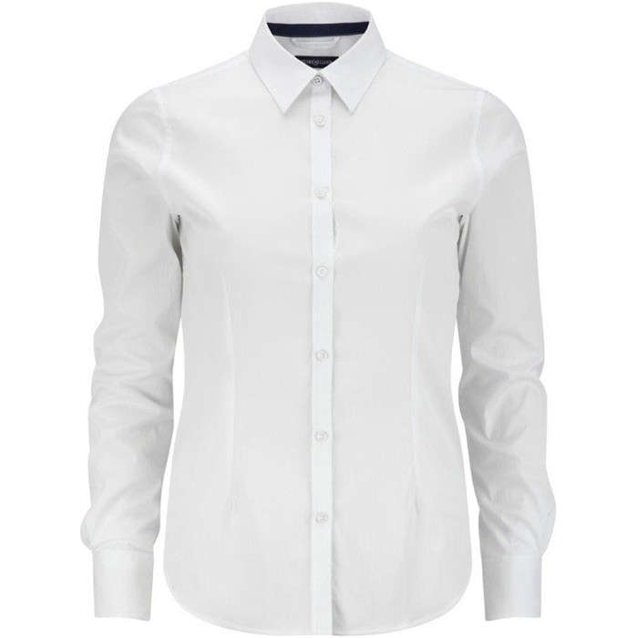 Henri Lloyd Damen Lydia Langarm - Shirt aus Baumwolle BRIGHT WHITE W35299