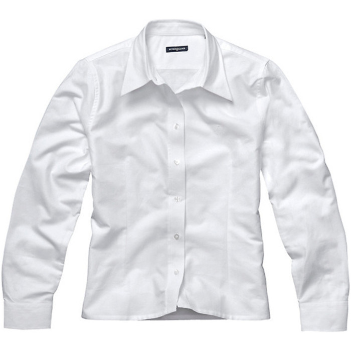 Henri Lloyd signore Oxford LS Shirt ottico Bianco Y35069