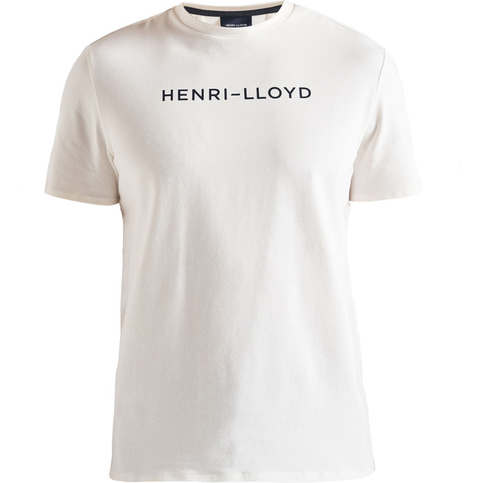 2020 Henri Lloyd Uomo Fremantle Stripe Tee Cloud Bianco P191104009