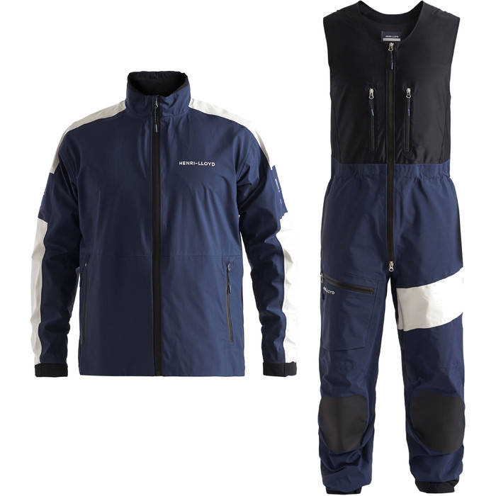 2020 Henri Lloyd Mens M-Race / M-Pro 3 Layer Gore-Tex Jacket & Trouser Combi Set - Navy