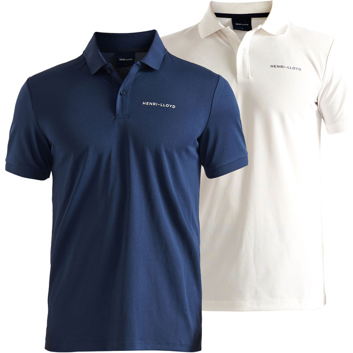 2020 Henri Lloyd Mens MAV Tech Polo Shirt Twin Pack Bundle