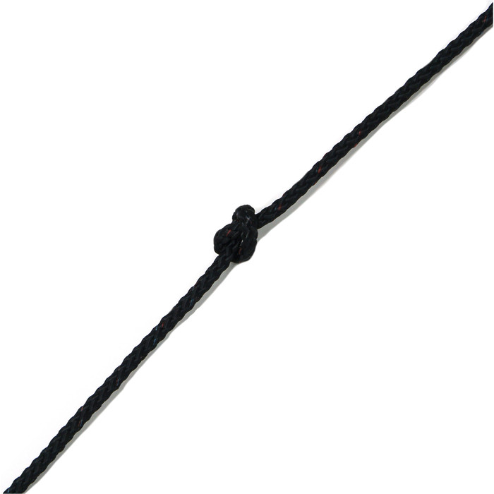Kingfisher 8 Plait Standard Polyester General Purpose Dinghy Rope Black STX2 - Price per metre
