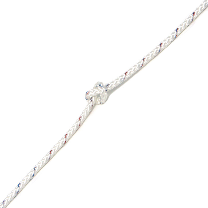 Kingfisher Evolution 8 Plait Pre-Stretched Dinghy Rope White PS0W2 - Price per metre.