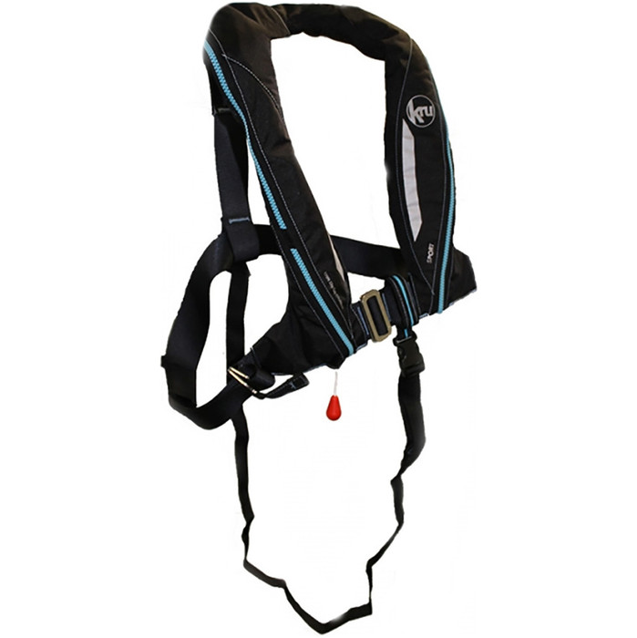 2020 Kru Sport 170N ADV Manual Lifejacket with Harness, Hood & Light Carbon LIF7352