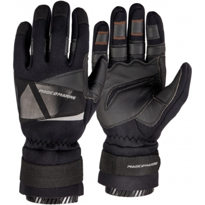 2021 Magic Marine Junior Frost Winter Sailing Gloves - Black