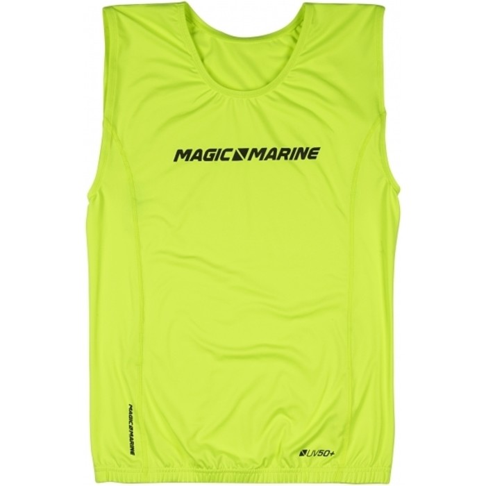2022 Magic Marine Heren Brand Overtop Mouwloos Vest Mmmbos - Flash Geel