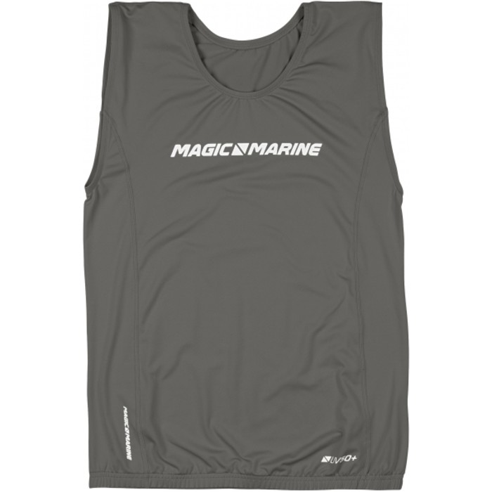 2023 Magic Marine Heren Brand Overtop Mouwloos Vest Mmmbostg - Grijs
