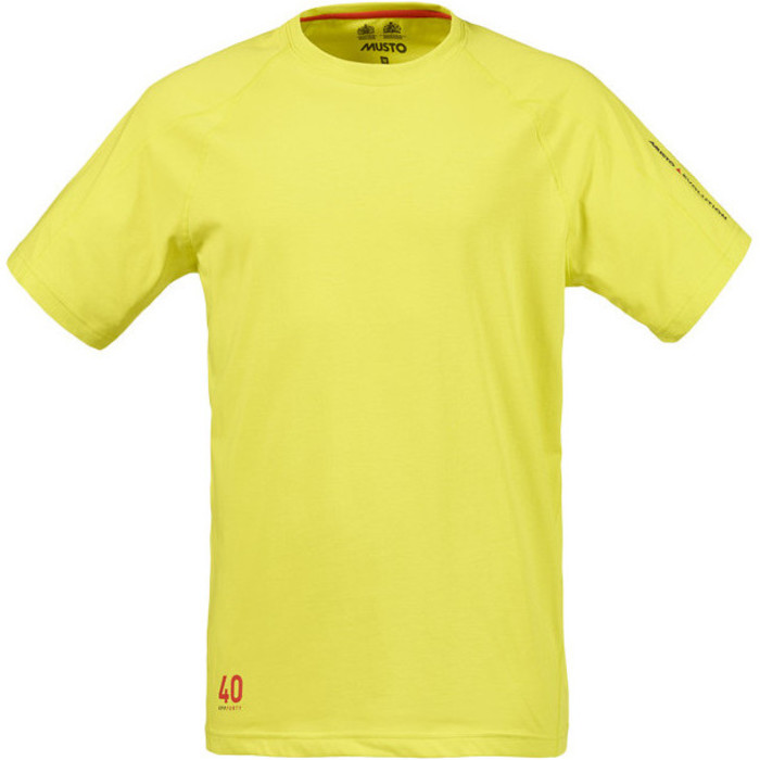 Musto Evolution Logo Kurzarm T-Shirt Schwefel Frhling SE1361