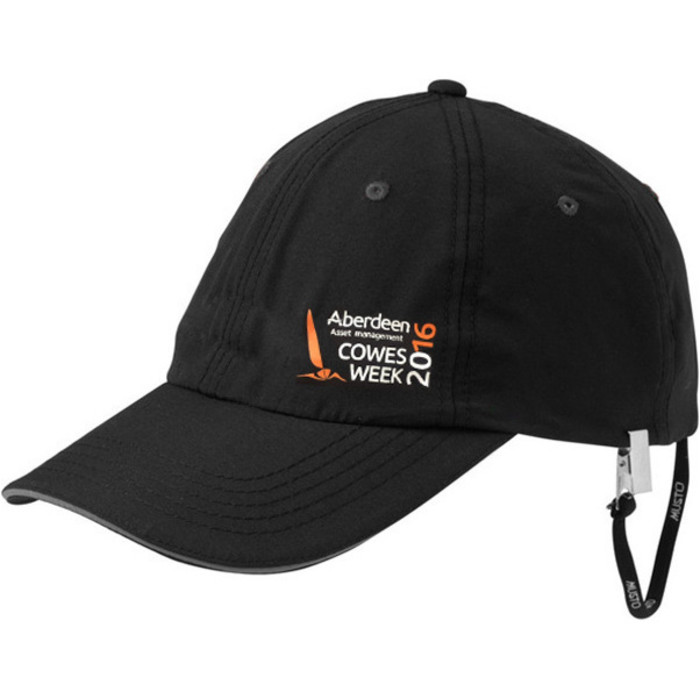 Musto Cowes Woche Fast Dry Crew Cap SCHWARZ PAL0030CW