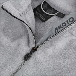2019 Musto Mens tripulao 1/2 Zip Microfleece Titanium EMFL028