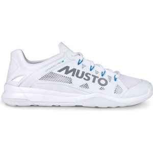 2019 Musto Dynamic Pro II Sailing Shoe Triple White Reflective FUFT006