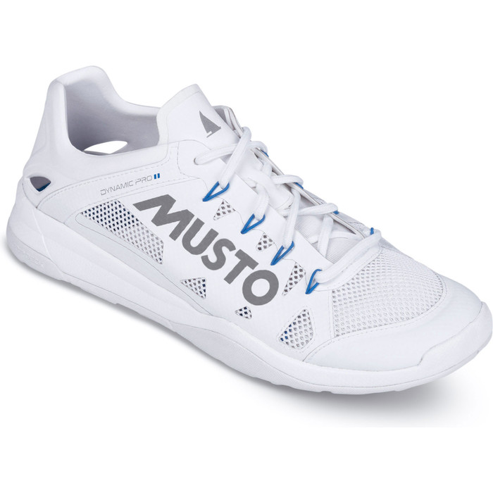 2019 Musto Dynamic Pro II Sailing Shoe Triple White Reflective FUFT006