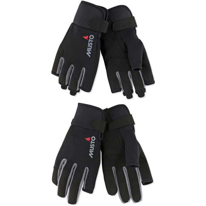 2024 Musto Essential Sailing Long & Finger Gloves - Double Pack