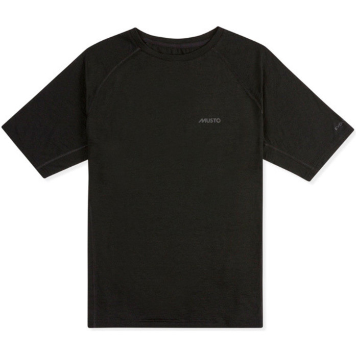 2019 Musto Evolution Camiseta Merino Negro Se1920