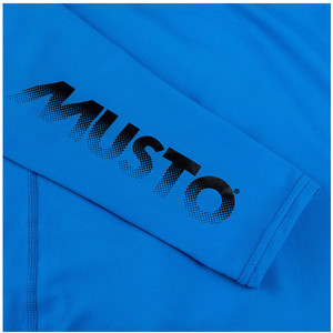 2021 Musto Junior Insignier Uv Hurtigt Dry Ls T-shirt Strlende Bl Skts012