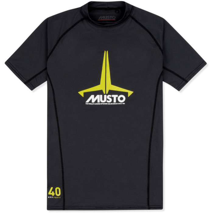 2021 Musto Junior Insignia UV Snel Dry SS T-shirt Zwart SKTS011