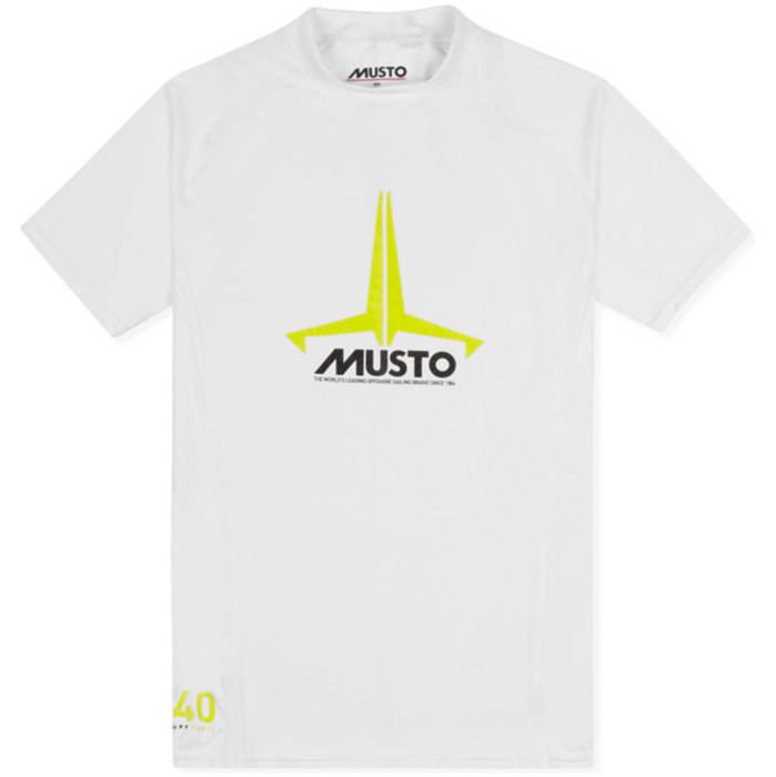 2022 Musto Junior Insignier Uv Hurtigt Dry Ss T-shirt Hvid Skts011