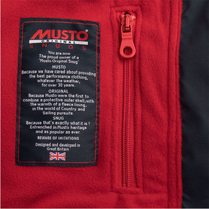 2019 Musto Junior Snug Blouson Jacket True Navy / Rojo KL30032