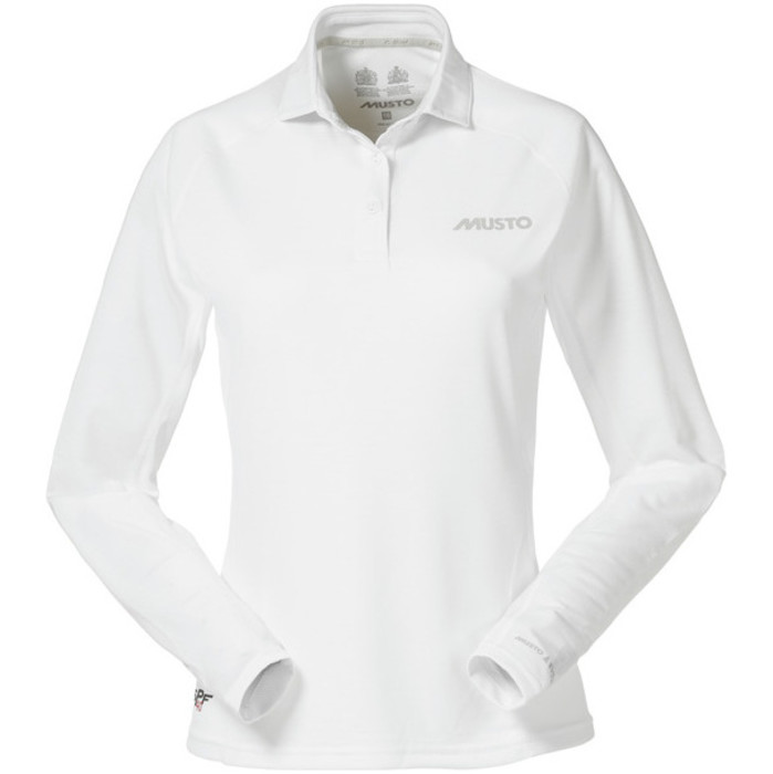 Musto Ladies Essential UV  manches longues manches longues Polo WHITE SE0473