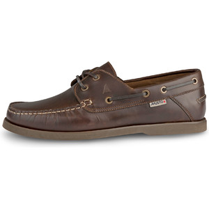 2019 Musto Mens Harbour Moccasin Shoes Dark Brown FMFT008