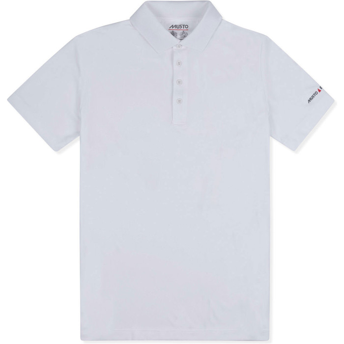 2019 Musto Mnds Solskrm Permanente Wicking Upf30 Polo Hvide Emps019